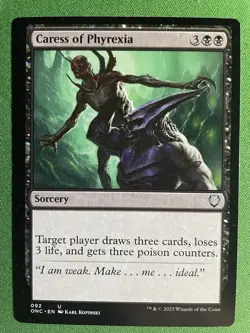 Commander: Phyrexia: All Will Be One - Caress of Phyrexia - LP - Normal - MTG - Image 1