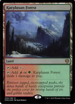 Foil Karplusan Forest R Dominaria United 250 NM - Image 1