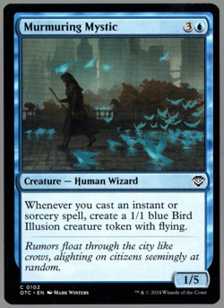 Murmuring Mystic 0102 Non Foil Common Outlaws of Thunder Junction MTG NM - Image 1