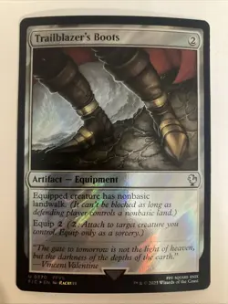 Trailblazers Boots Surge FOIL NM FINAL FANTASY VII FFVII 0370 MTG - Image 1