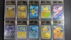 10x OCD 9.5 Graded Pokemon Chinese Pikachu Charizard Blastoise Mew Lot LN05 - Image 1