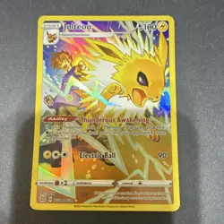 Pokemon Jolteon TG04/TG30 Swsh09 Brilliant Stars Ultra Rare Full Art Holo 100 HP - Image 1