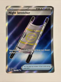2025 Pokemon Mega Evolutions Night Stretcher 173/132 Trainer Item Card Full Art - Image 1