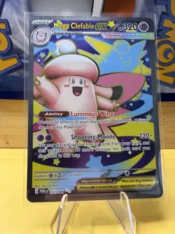 Mega Clefable ex 103/088 Full Art Holo Pokemon Perfect Order - Image 1