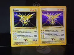 Pokemon TCG Zapdos Base Set 2 Holo Unlimited 20/130 & Base Set Unlimited 16/102 - Image 1
