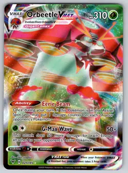 Orbeetle VMAX 021/185 Vivid Voltage NM Pokemon VMAX Rare - Image 1