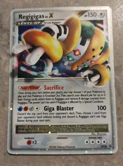 Pokemon Regigigas LV. X Holo Rare Black Star Promo DP30 - Image 1