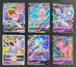 Mew Mewtwo Pokemon TCG S-Chinese SR RR V ex VSTAR RRR Vmax Holo Lot 6 NE40 - Image 1