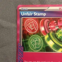 🔥 Pokemon TCG SV06: Twilight Masquerade #165/167 Unfair Stamp 🔥 - Image 2