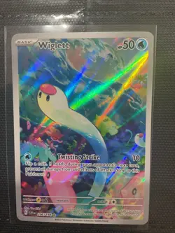 Wiglett 206/198 Sv01: Scarlet & Violet Base Set Holo Pokemon Tcg Full Art - Image 1
