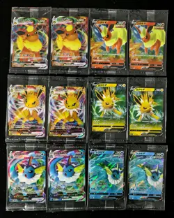 Lot 12 Vaporeon VMAX V Jolteon Vmax V Flareon VMAX V Sealed Pokemon Chinese NE40 - Image 1