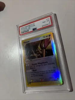 2003 POKEMON EX SANDSTORM #37 FEAROW-REVERSE FOIL PSA 8 - Image 3