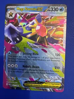 Mega Starmie ex 021/088 ME03 Perfect Order Holo Double Rare Pokemon NM - Image 1