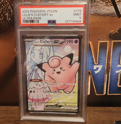 Pokemon Lillie's Clefairy ex Ultra Rare Sv09 Holo 173/159 PSA 9 EN - Image 1