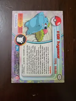 HP! BLUE Label Ivysaur #02 Topps Series 1 TV Animation Edition Pokemon 1999 - Image 2