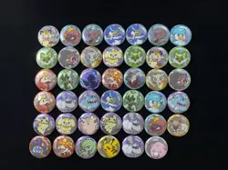2025 Pokemon TCG S-Chinese Gem Pack Pikachu Sprigatito Badge Holo Lot*41 JA75 - Image 1