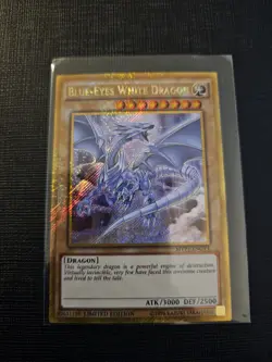 3x Blue-Eyes White Dragon Gold Secret Rare Playset MVP1-ENGV4 YuGiOh! NM - Image 2