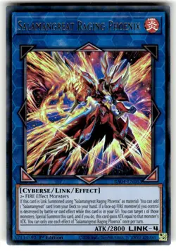 YUGIOH SALAMANGREAT RAGING PHOENIX RA04-EN083 ULTRA 1ST ED NM - Image 1