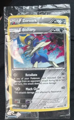 Bisharp 64/114 XY Steam Siege Cosmos Holo Promo Pokemon Card TCG - NM/M SEALED - Image 1