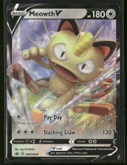 Meowth V - SWSH004 - Pokemon TCG SWSH: Sword & Shield Promo Cards - Image 1