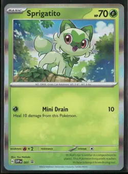 Sprigatito - 001 Holo - Pokemon TCG SV: Scarlet & Violet Promo Cards - Image 1