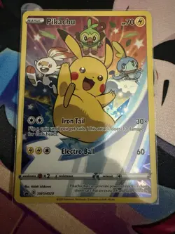 Pikachu SWSH020 SWSH: Sword & Shield Promo Cards Holo - Image 1