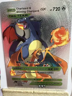 Charizard V Silver Foil Pokemon Card 🔥Fan Art 🔥Card N/M - Image 1