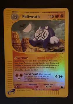 Pokemon Poliwrath Skyridge 26/144 Reverse Holo Rare Card 2003 - Image 1