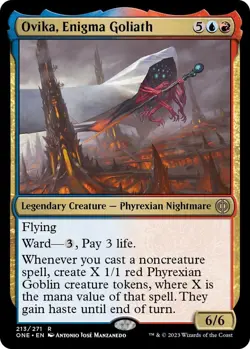 NM Ovika, Enigma Goliath, MTG, Phyrexia: One, Magic the Gathering, 213 - Image 1