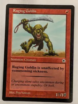 Raging Goblin - Portal - Magic the Gathering MTG Nice! - Image 1