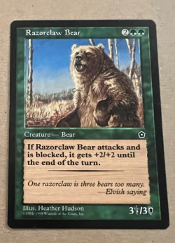 Razorclaw Bear - Portal Second Age - MTG - Magic the Gathering - Image 1