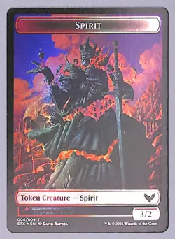 Avatar // Spirit - Foil - Double-sided Token - #1 / 6 - Strixhaven: (STX) MTG - Image 2
