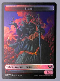 Avatar // Spirit - Foil - Double-sided Token - #1 / 6 - Strixhaven: (STX) MTG - Image 4