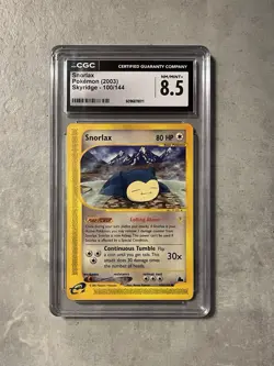 Snorlax CGC 8.5 Pokemon WOTC 2003 Skyridge e-Reader #100 Hot Spring Low POP 33 - Image 3