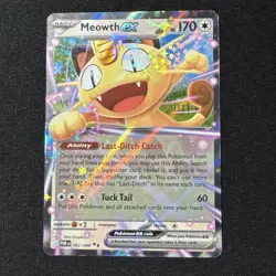 Pokemon Meowth ex 062/088 Double Rare Perfect Order TCG - Image 1