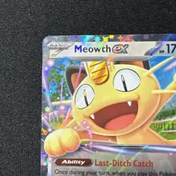 Pokemon Meowth ex 062/088 Double Rare Perfect Order TCG - Image 5