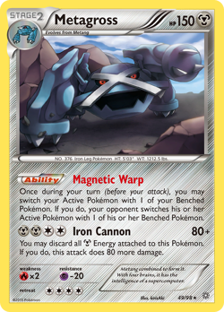 Metagross 49/98 Rare | Ancient Origins | Pokemon Card - Image 1