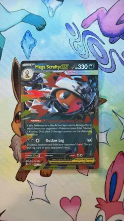 MEGA SCRAFTY EX | 135/217 | DOUBLE RARE NM/M | ASCENDED HEROES - Image 1