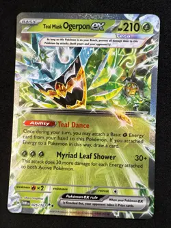 Teal Mask Ogerpon ex 025/167 Sv06: Twilight Masquerade Holo Pokemon - Image 1