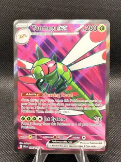 2025 POKEMON DESTINED RIVALS YANMEGA EX 206/182 ULTRA RARE - Image 1