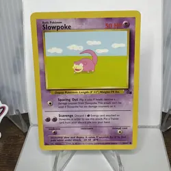 Slowpoke 93/110 Fossil Regular Common Pokemon Card NM - Image 1
