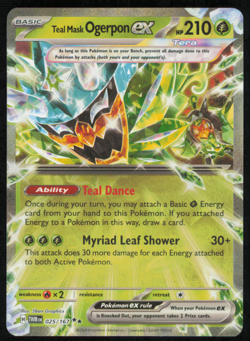 Teal Mask Ogerpon ex 025/167 - Twilight Masquerade -Pokemon TCG - Double Rare NM - Image 1