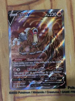 ENTEI V GG36/GG70 HOLO V RARE CROWN ZENITH GALARIAN GALLERY POKEMON NM - Image 1