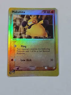 Pokemon Card - Makuhita Ruby and Sapphire 57/109 Common Reverse Holo - Image 1