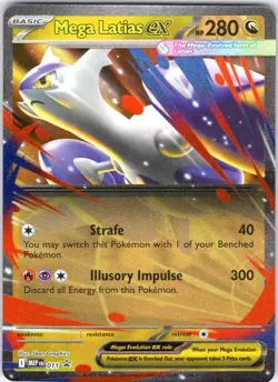 MEGA LATIAS EX - 011 011 HOLO ME: MEGA EVOLUTION PROMO POKEMON NM/M - Image 1