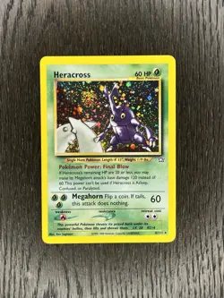 Heracross Pokemon WOTC 2001 Neo Genesis 6/111 Holo Bleed & Swirl NM - Image 1
