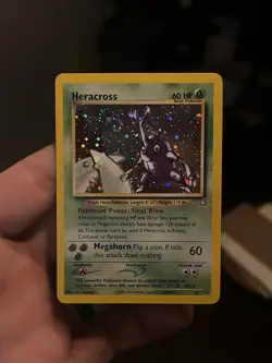 Heracross Pokemon WOTC 2001 Neo Genesis 6/111 Holo Bleed & Swirl NM - Image 3