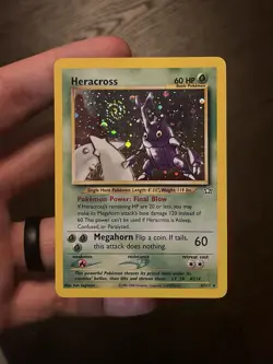 Heracross Pokemon WOTC 2001 Neo Genesis 6/111 Holo Bleed & Swirl NM - Image 4