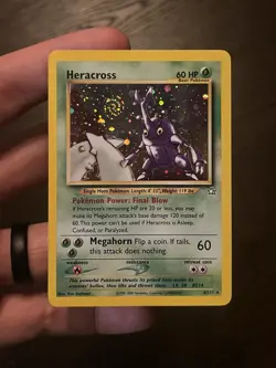 Heracross Pokemon WOTC 2001 Neo Genesis 6/111 Holo Bleed & Swirl NM - Image 5