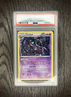 Crobat PSA 8 Pokemon 2014 XY Phantom Forces 33/119 Cosmos Holo Low POP 29 - Image 5